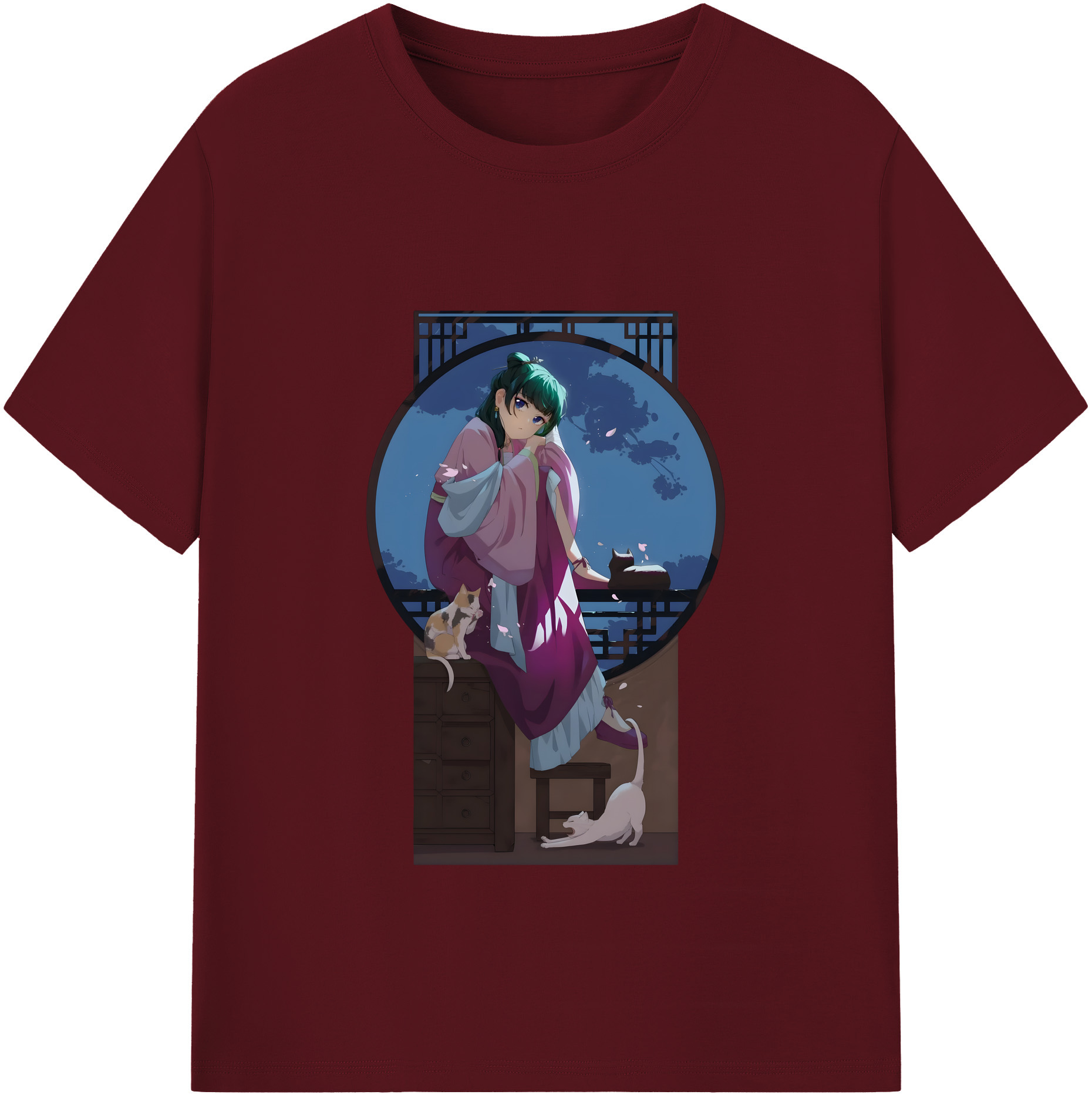 （画像用） 薬屋のひとりごと The Apothecary Diaries 綿100％半袖Tシャツ（フロントプリント）
